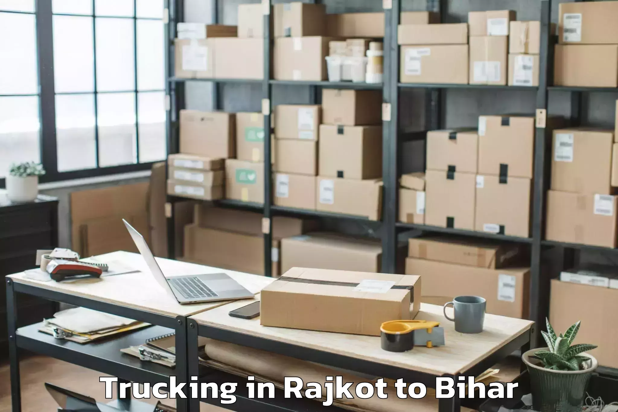 Get Rajkot to Basopatti Trucking